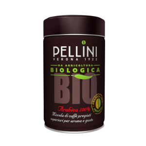 Pellini BIO - Органический Кофе для Мока, Френч-Пресса и Фильтр-Кофеварки в Жестяной Банке - Пеллини - 250 г.